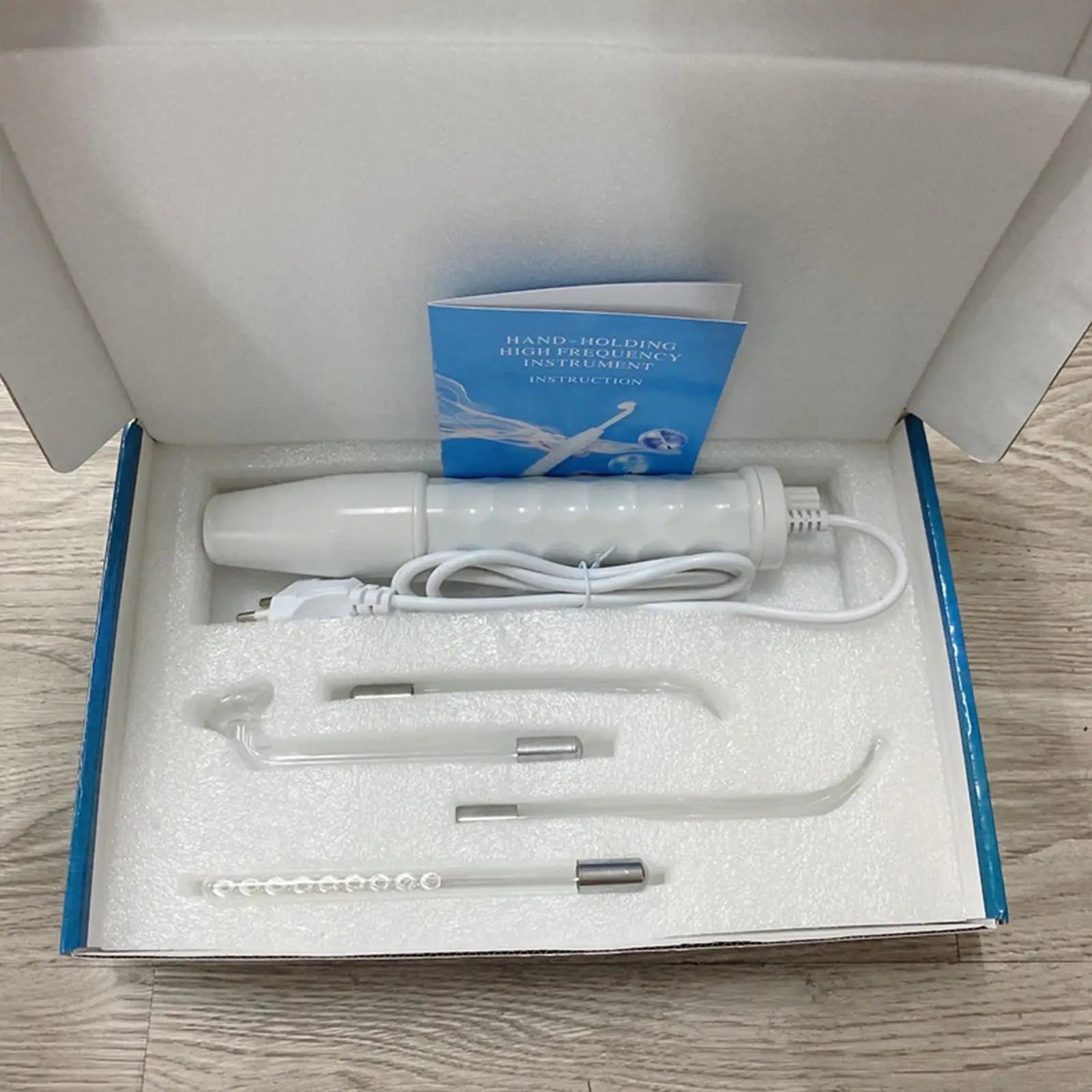 Portable Handheld High Frequency Facial Machine Skin Care for Face/Eyes/Hair/Firm & Tighten Face Device Machine EU